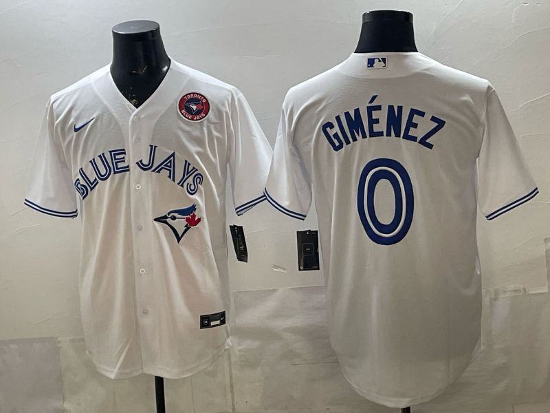 Men 2026 Toronto Blue Jays #0 Gimenez White Game Nike MLB Jersey style 006